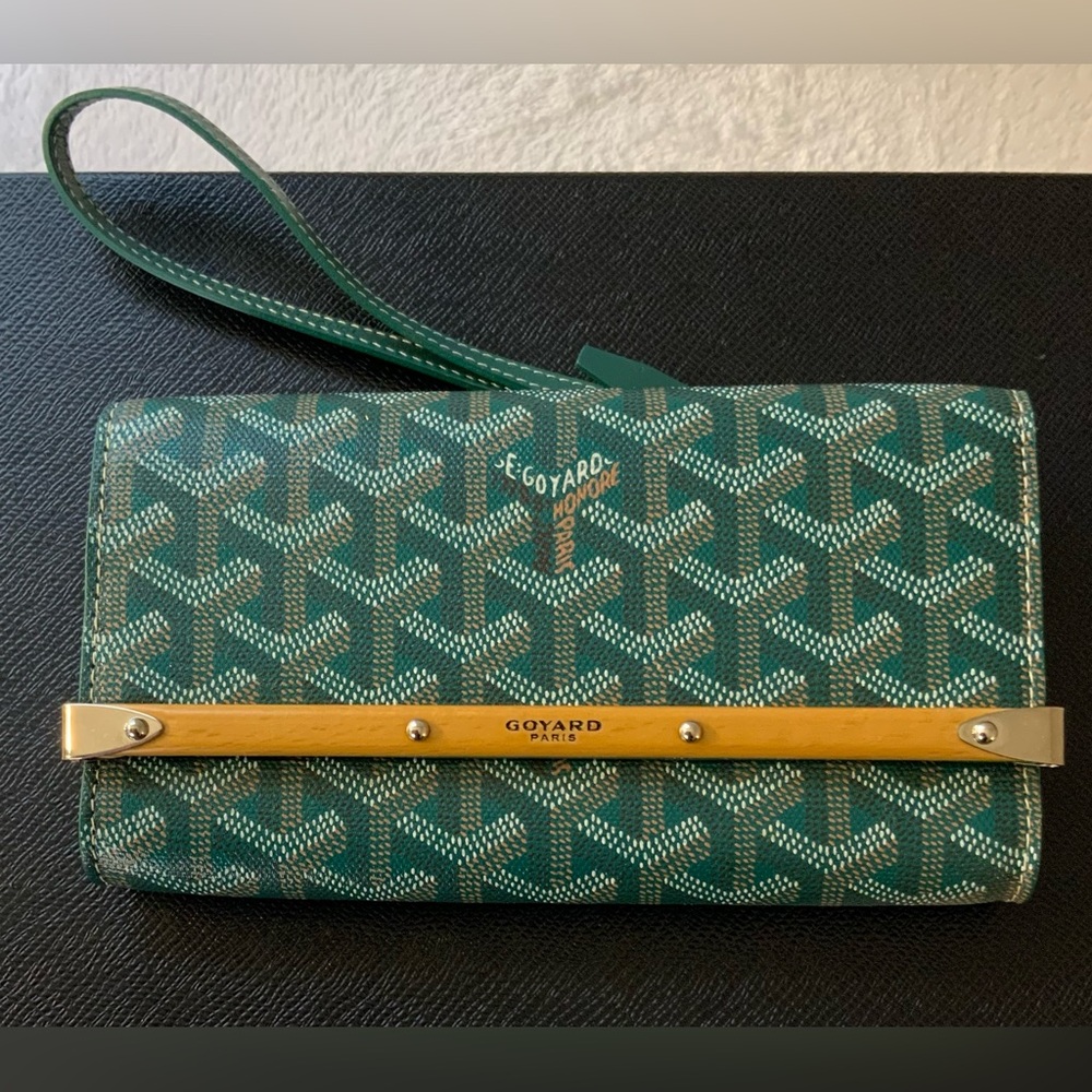 Goyard Green Mini Monte Carlo Clutch